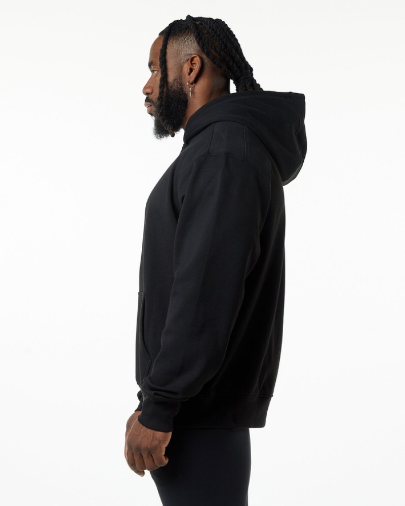 Alphalete Monarch Uomo Felpa Con Cappuccio Nere | 42WHBXMUY
