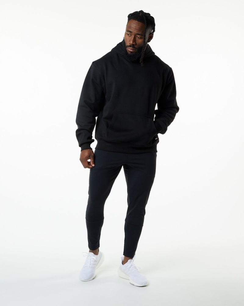 Alphalete Monarch Uomo Felpa Con Cappuccio Nere | 42WHBXMUY