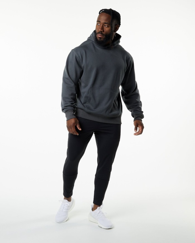 Alphalete Monarch Uomo Felpa Con Cappuccio Grigie Scuro | 71MBUINFV