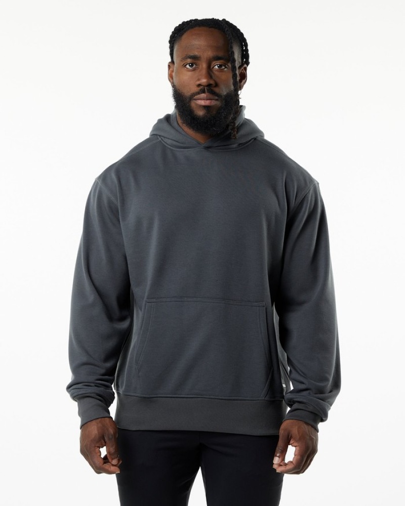 Alphalete Monarch Uomo Felpa Con Cappuccio Grigie Scuro | 71MBUINFV