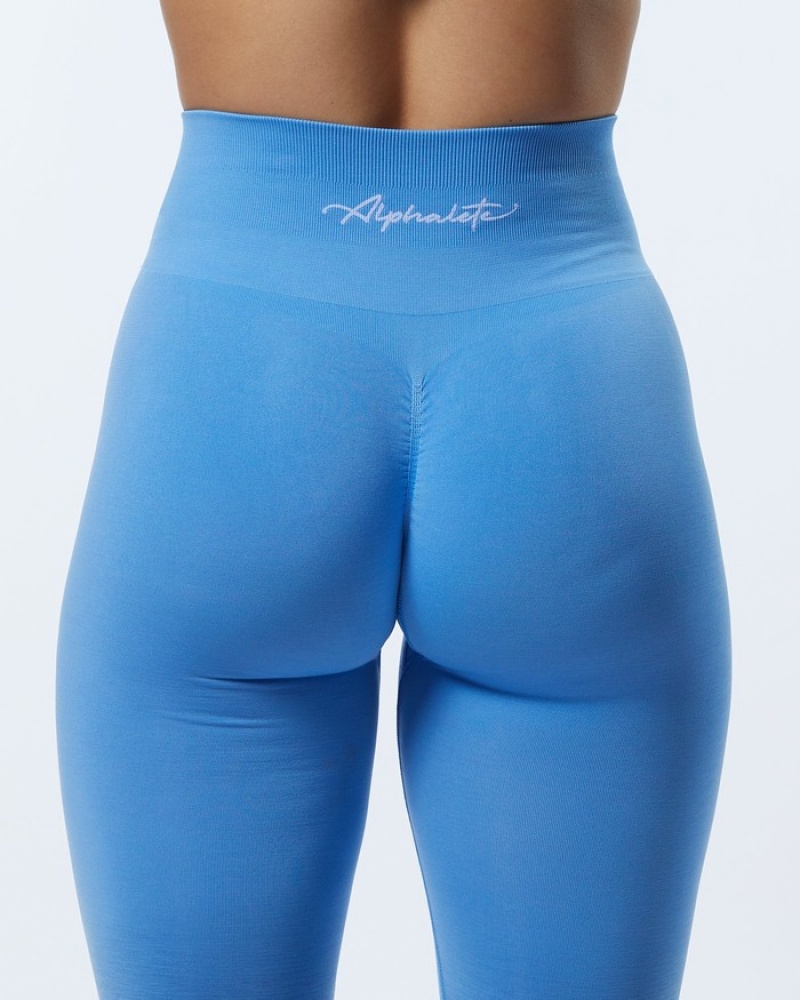 Alphalete Ombre Amplify Donna Leggings Blu | 83IEBYWJT