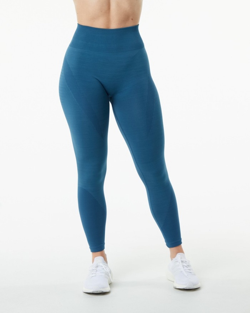 Alphalete Ozone Donna Leggings Blu | 63UKGYCPT