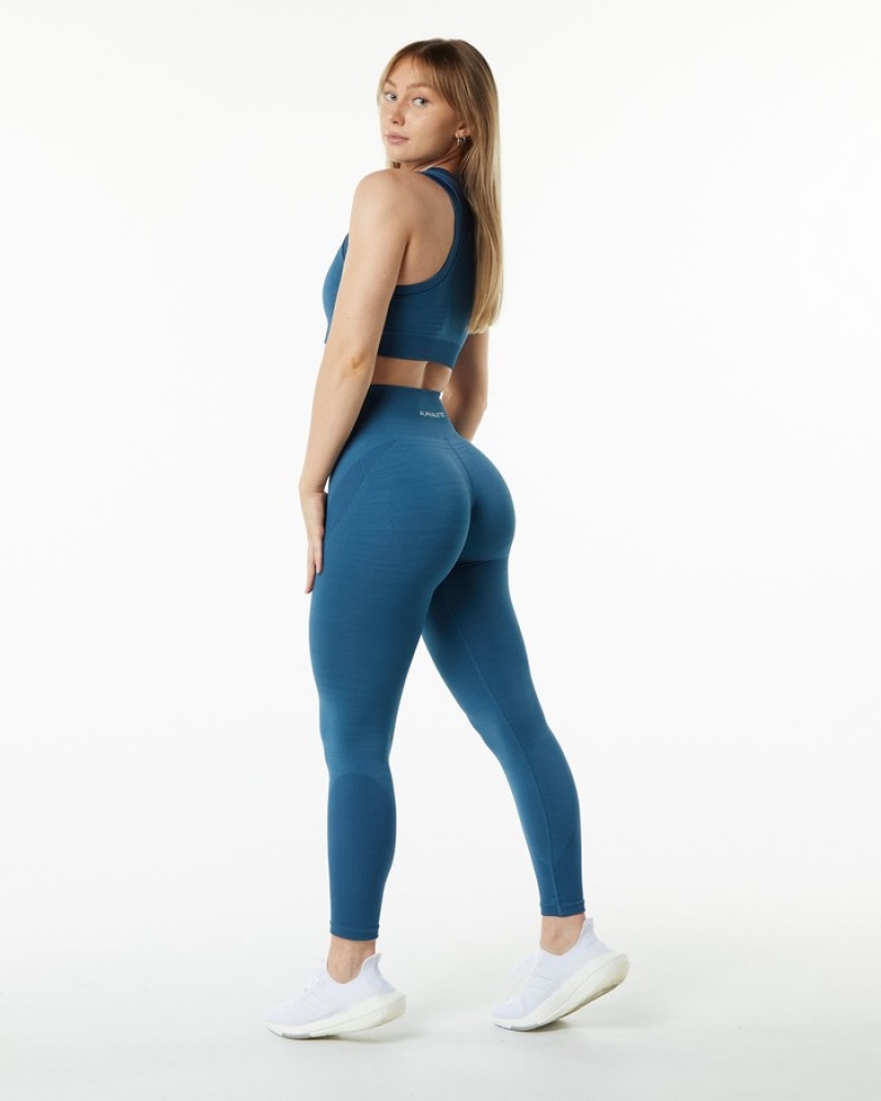 Alphalete Ozone Donna Leggings Blu | 63UKGYCPT
