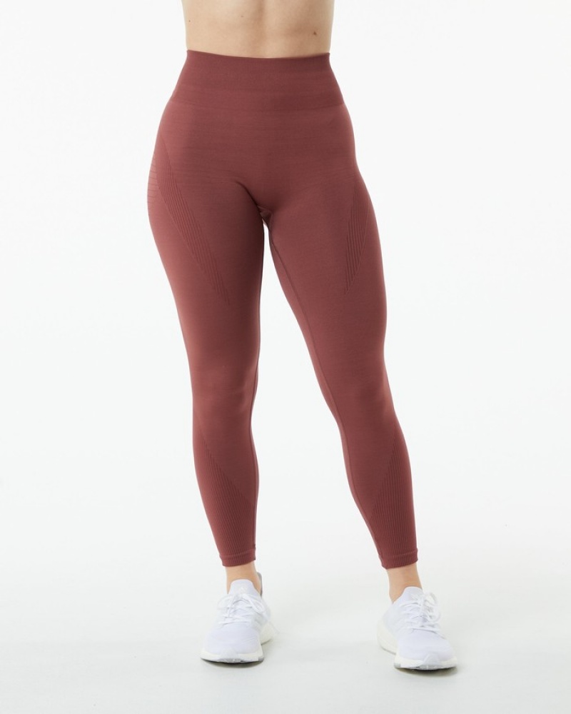 Alphalete Ozone Donna Leggings Bordeaux | 18QBIHPTL