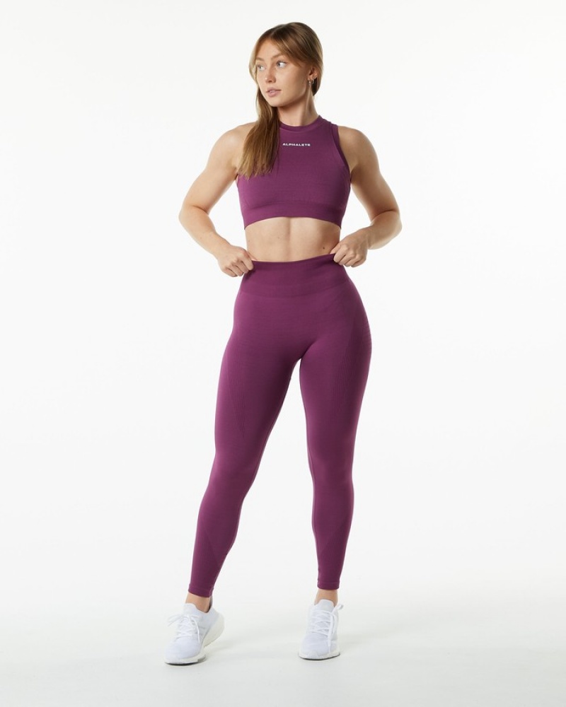 Alphalete Ozone Donna Leggings Viola | 16RWJVIGH