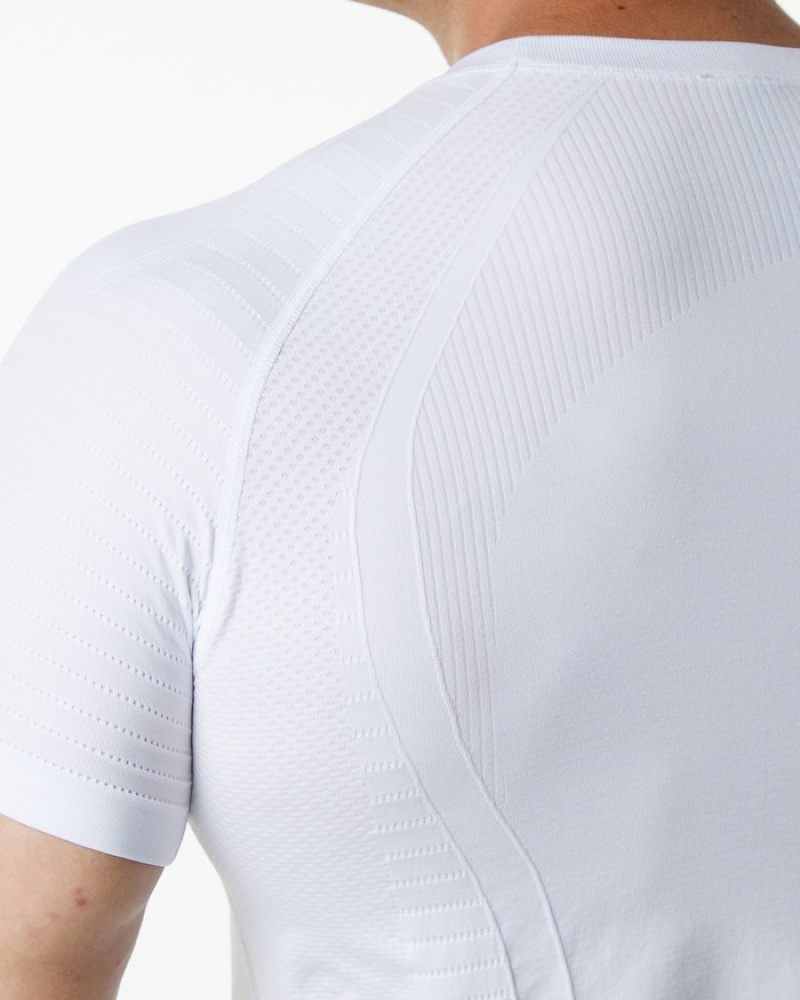 Alphalete Ozone Uomo Camicie Bianche | 73EHSMWIR