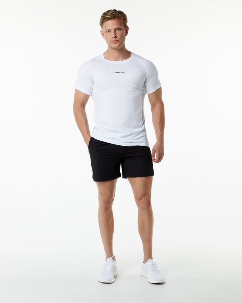Alphalete Ozone Uomo Camicie Bianche | 73EHSMWIR