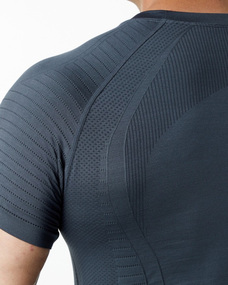 Alphalete Ozone Uomo Camicie Grigie Scuro | 76HNTFGOY