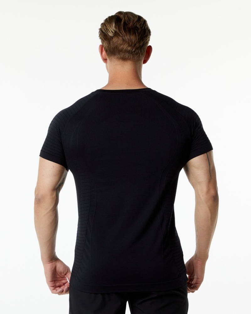 Alphalete Ozone Uomo Camicie Nere | 39MZXYKLB