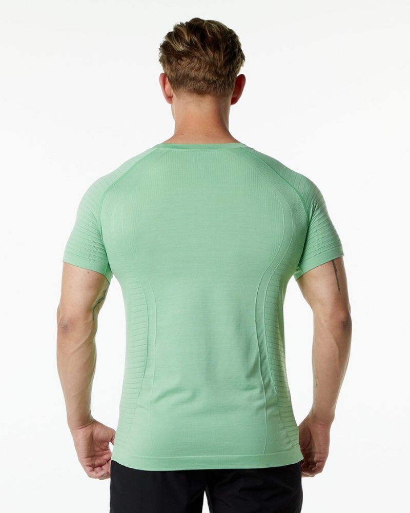 Alphalete Ozone Uomo Camicie Verdi | 59LDEJCFH