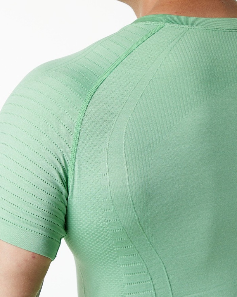 Alphalete Ozone Uomo Camicie Verdi | 59LDEJCFH