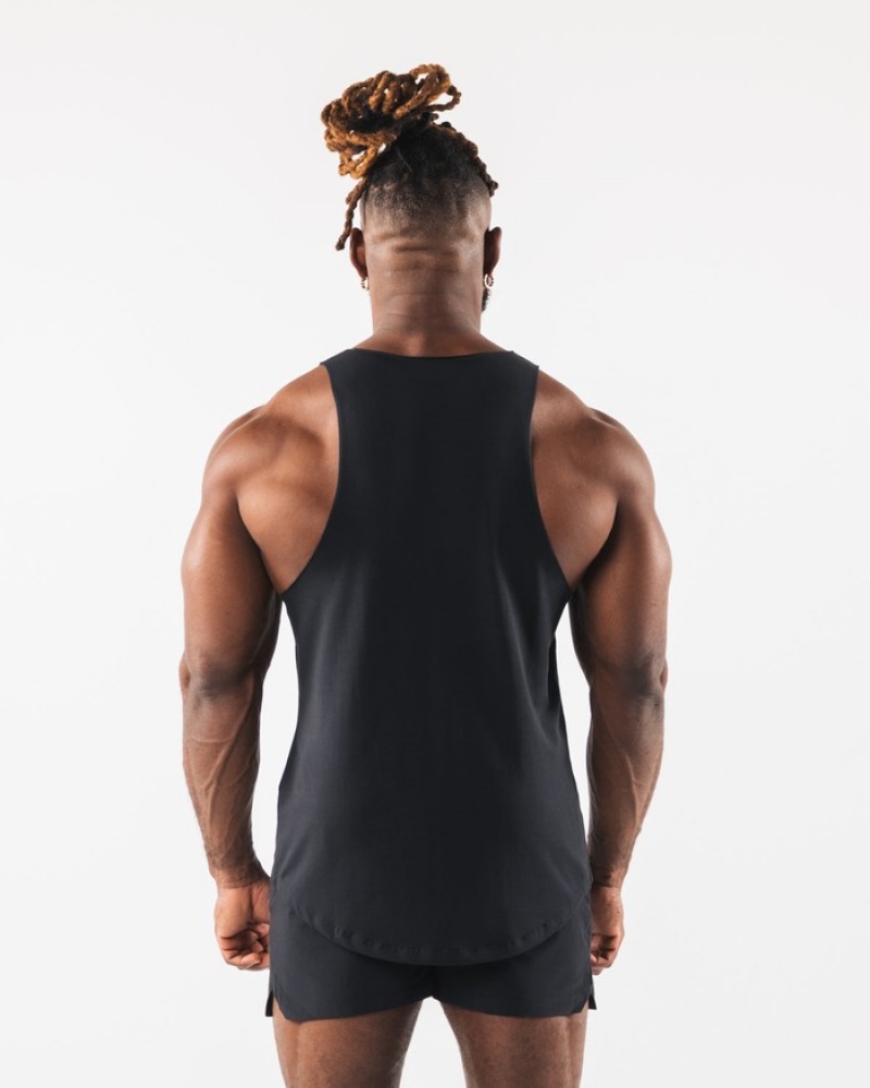 Alphalete Paisley Print Raw Cut Uomo Canotta Nere | 10ZJMGSKQ