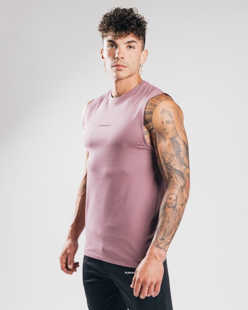 Alphalete Performance Axis Uomo Canotta Viola | 87DOKIVGU