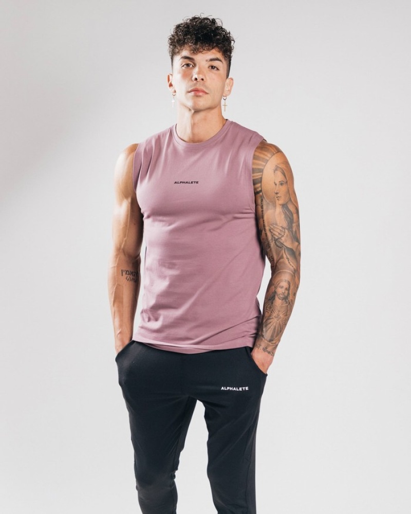 Alphalete Performance Axis Uomo Canotta Viola | 87DOKIVGU