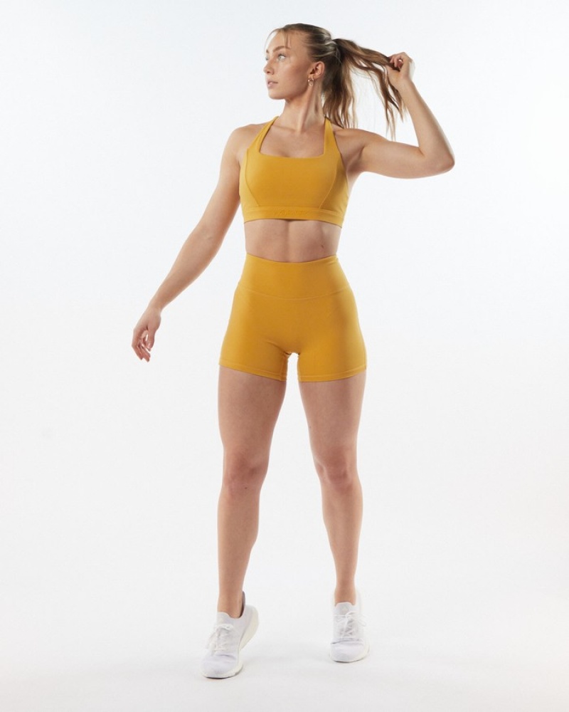 Alphalete Pulse Kinetic Donna Reggiseni Gialle | 28YEWIPUV