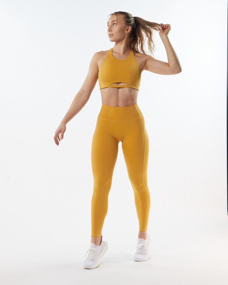Alphalete Pulse Surge Donna Reggiseni Gialle | 46EXDAFNU