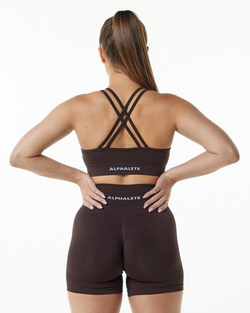 Alphalete Revival Donna Reggiseni Cioccolato | 10FBPEKYH