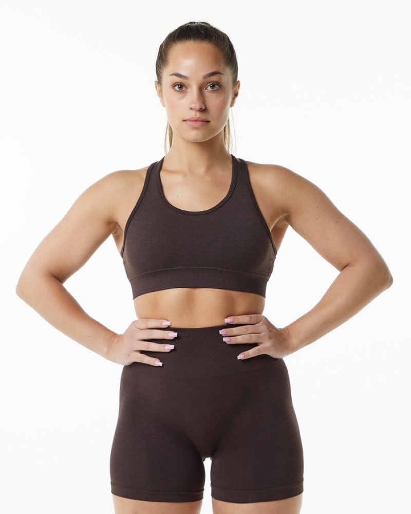 Alphalete Revival Donna Reggiseni Cioccolato | 10FBPEKYH