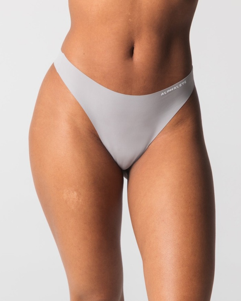 Alphalete Seamless 3pk Donna Biancheria Intima Grigie Blu Marino Nere | 40DAJIEON