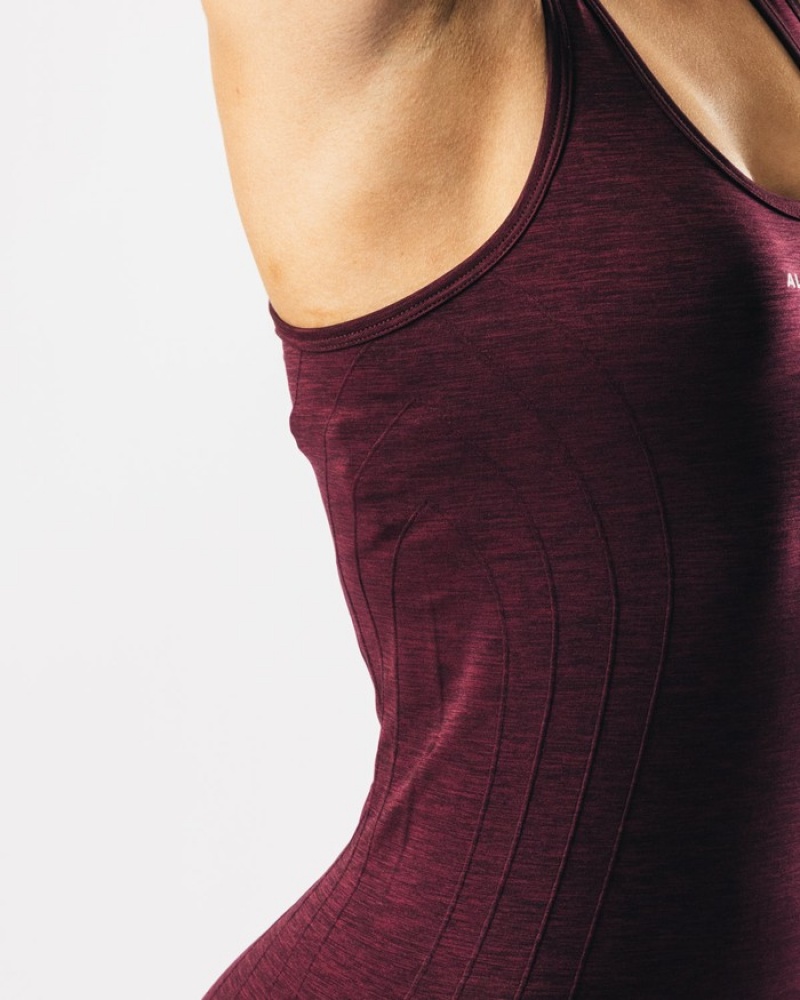 Alphalete Seamless Donna Canotta Nere Rosa | 61PLZAMRT