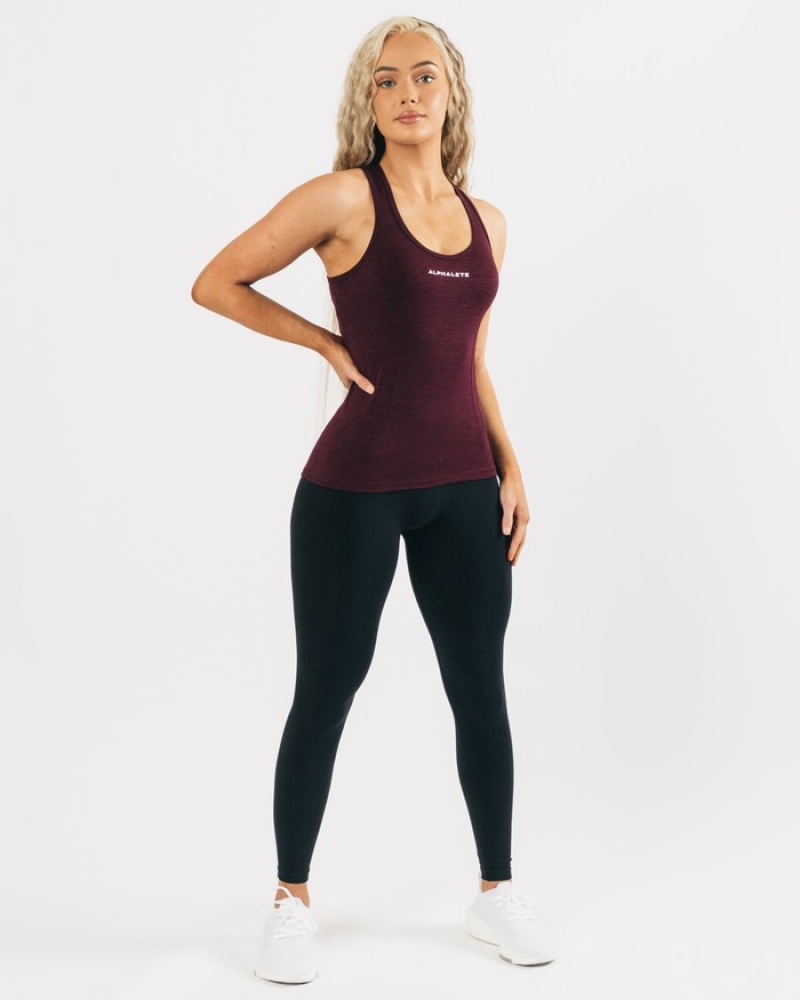 Alphalete Seamless Donna Canotta Nere Rosa | 61PLZAMRT