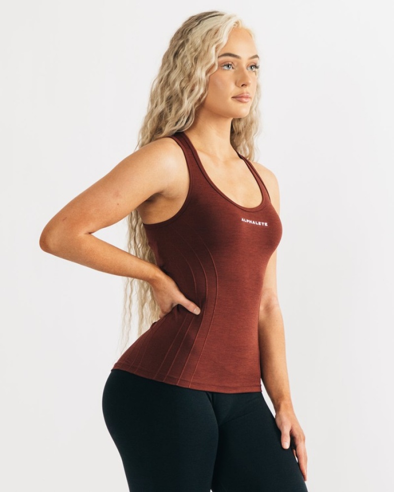 Alphalete Seamless Donna Canotta Rame | 14AGMTEIJ