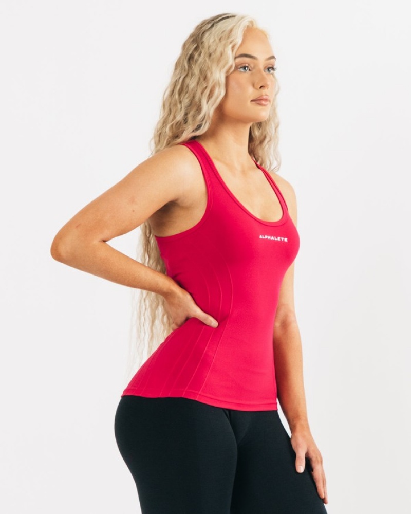 Alphalete Seamless Donna Canotta Rosa | 90FXODWAN