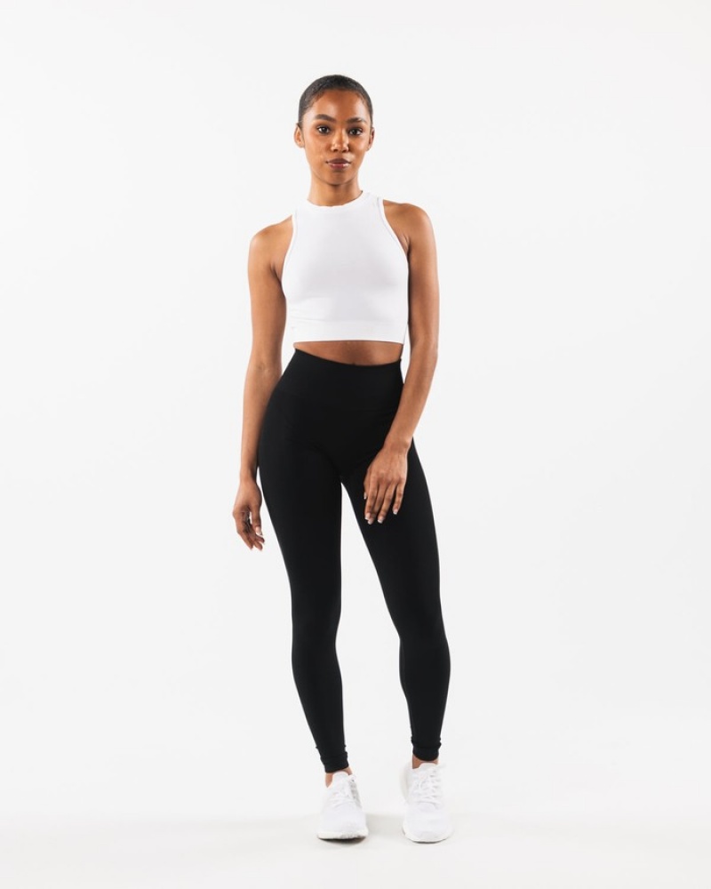 Alphalete Stratus Crop Donna Canotta Bianche | 16WKMIPTU