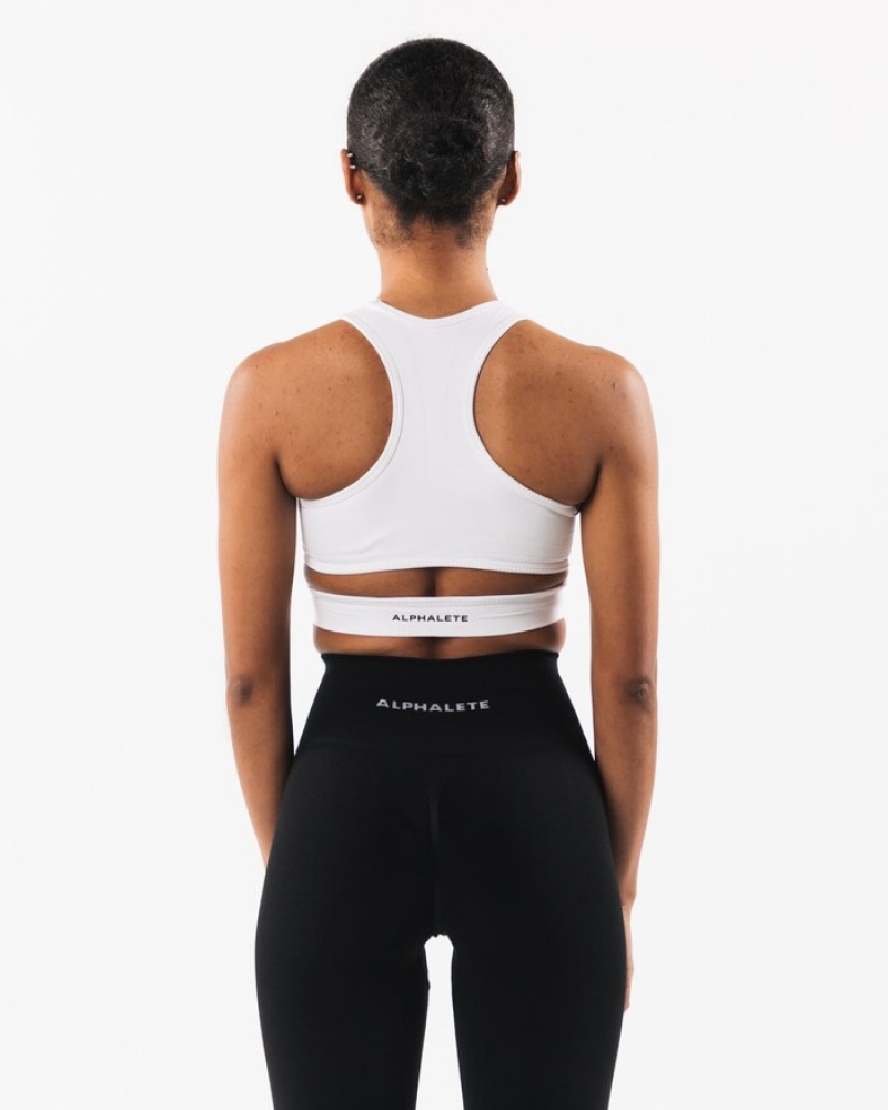 Alphalete Stratus Donna Reggiseni Bianche | 20XZDLKAT