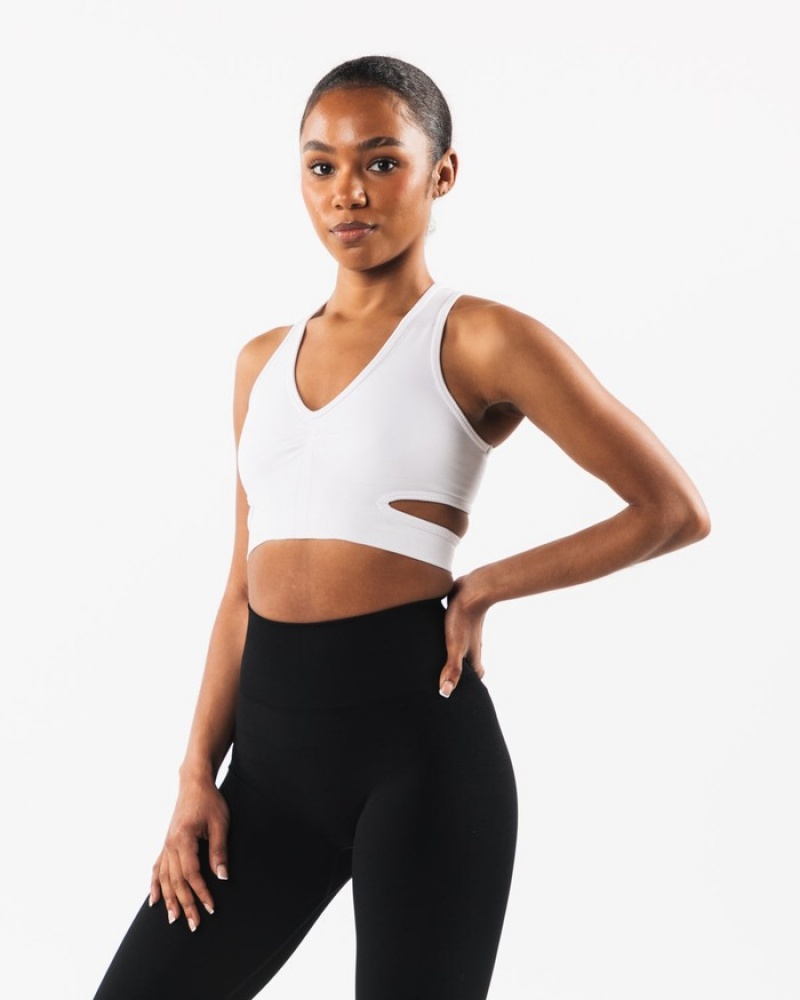 Alphalete Stratus Donna Reggiseni Bianche | 20XZDLKAT