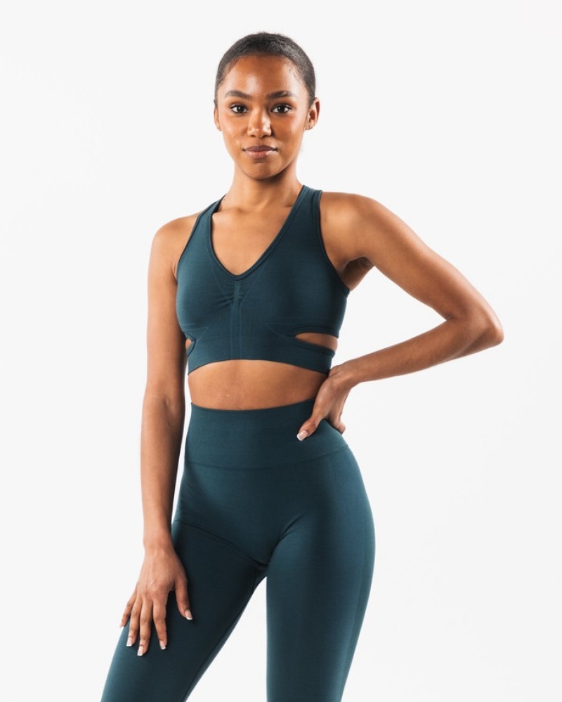 Alphalete Stratus Donna Reggiseni Blu Marino | 76LJMUVIX