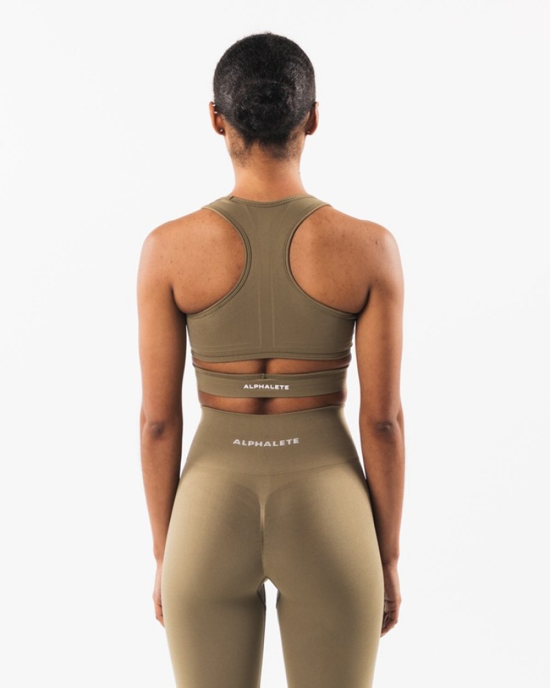 Alphalete Stratus Donna Reggiseni Grigie | 48EAUVWRL