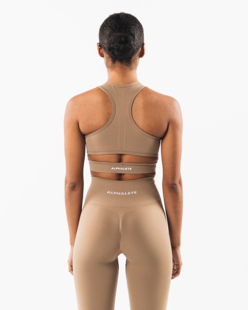 Alphalete Stratus Donna Reggiseni Grigie | 67OLQUFDR