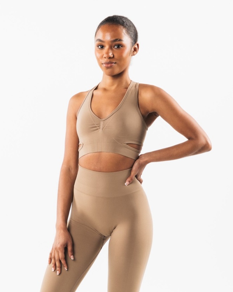 Alphalete Stratus Donna Reggiseni Grigie | 67OLQUFDR