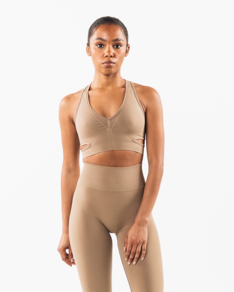 Alphalete Stratus Donna Reggiseni Grigie | 67OLQUFDR