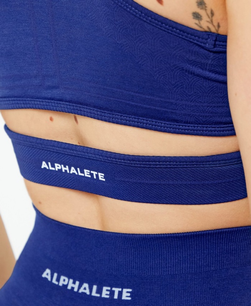 Alphalete Stratus Donna Reggiseni Indaco | 61BYXUDPM