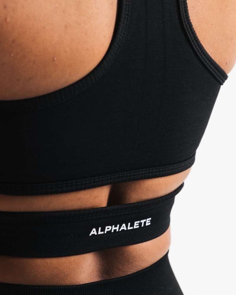 Alphalete Stratus Donna Reggiseni Nere | 21LZDTPKE