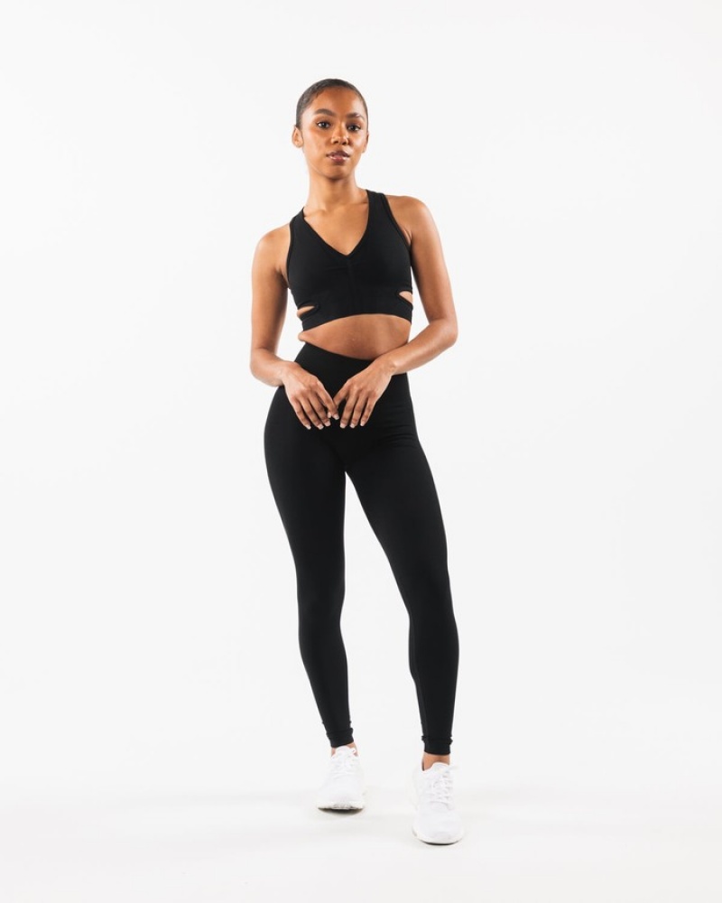 Alphalete Stratus Donna Reggiseni Nere | 21LZDTPKE