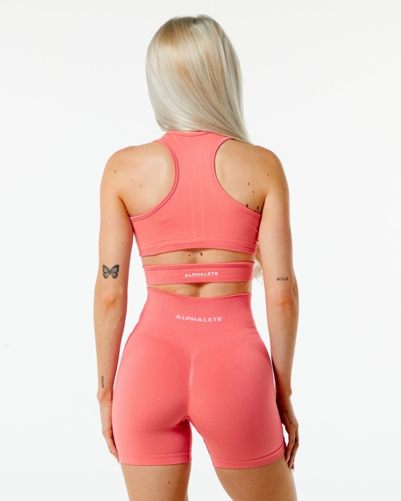Alphalete Stratus Donna Reggiseni Rosa | 81RUYNFEX