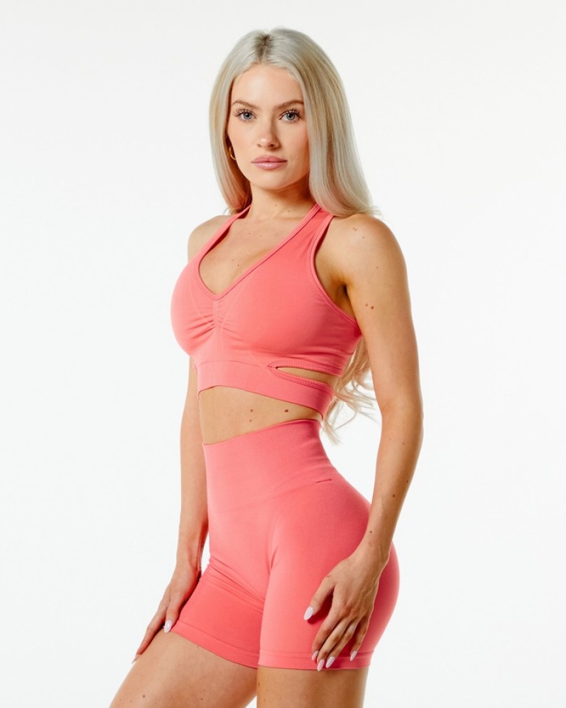 Alphalete Stratus Donna Reggiseni Rosa | 81RUYNFEX