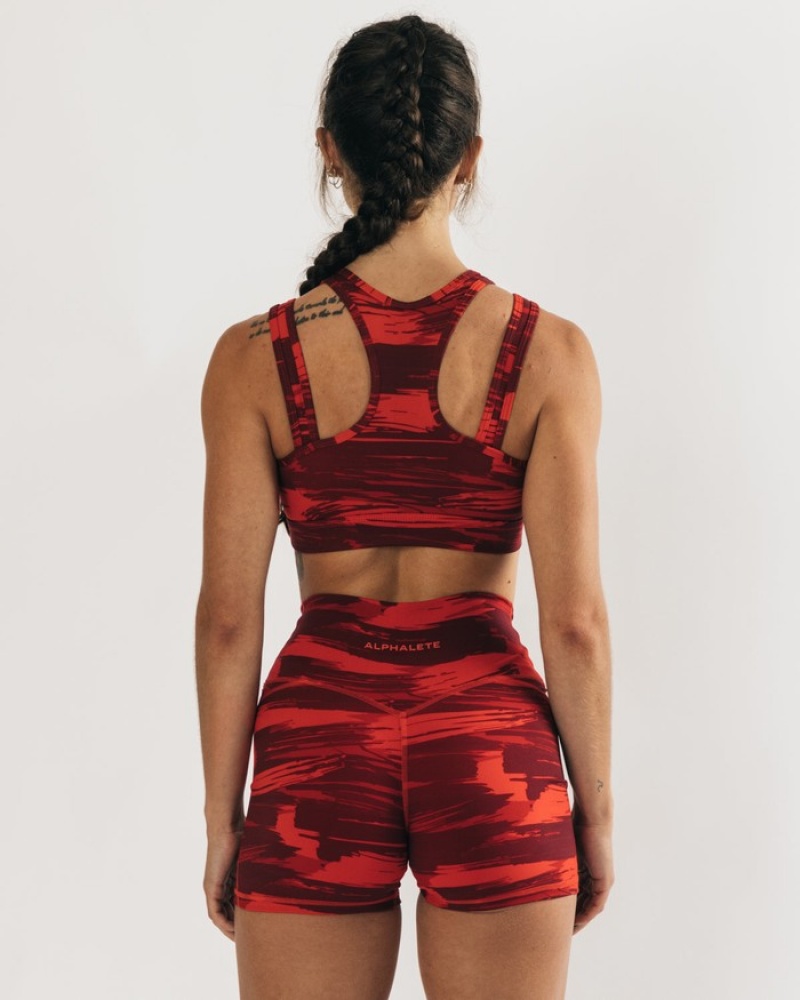 Alphalete Surface Keyhole Donna Reggiseni Camouflage | 12NWYHFCD