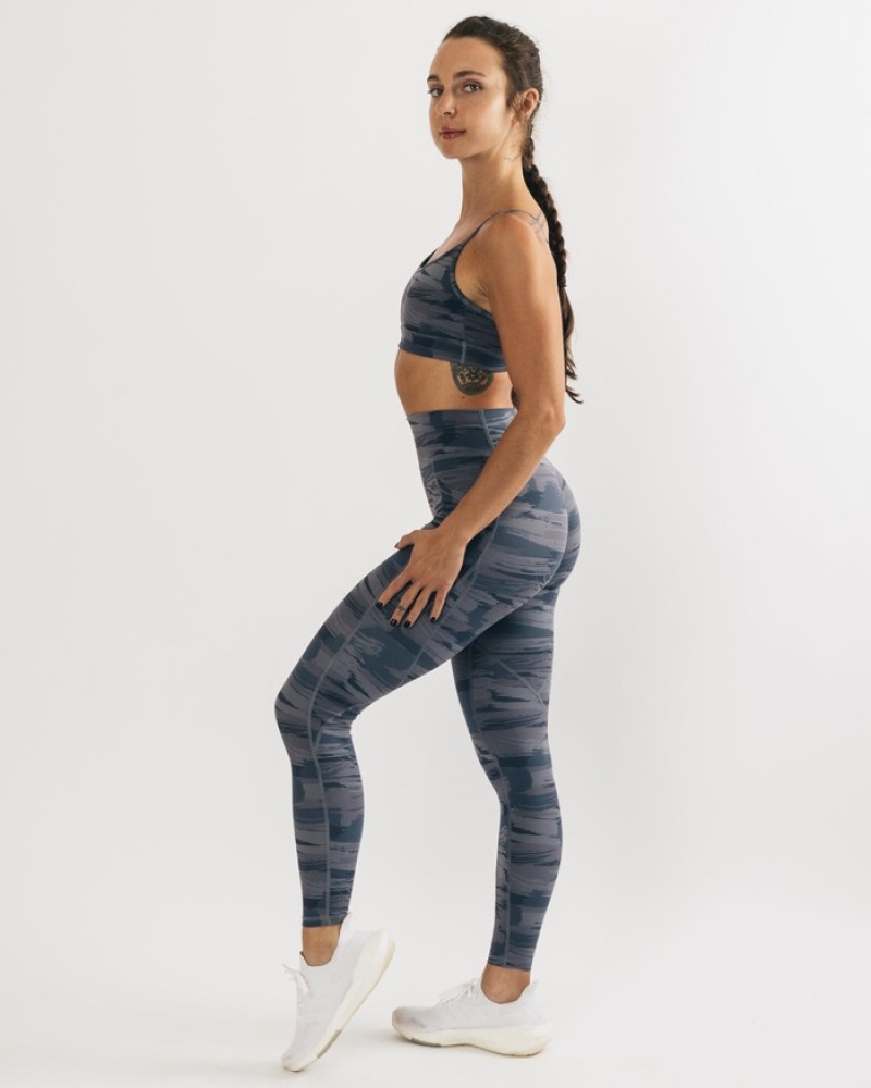 Alphalete Surface Limitless Donna Reggiseni Grigie Camouflage | 41CFREUOA