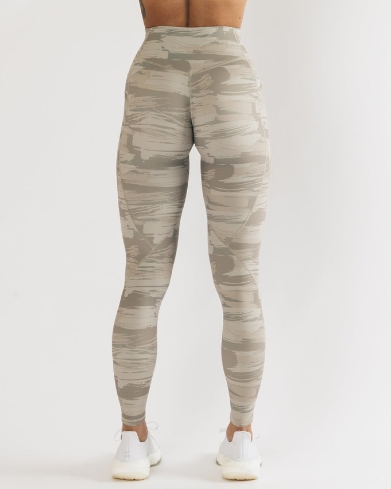 Alphalete Surface Pocket Donna Leggings Camouflage | 28KROWLZF