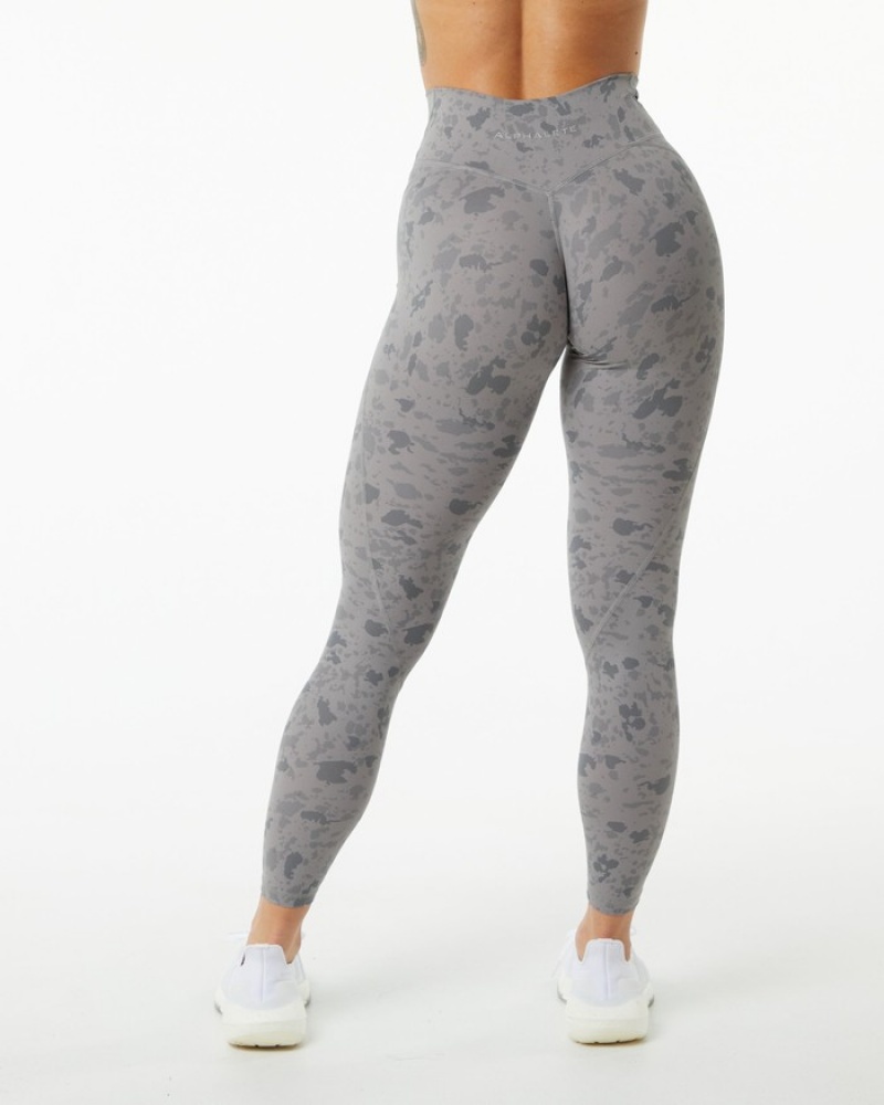 Alphalete Surface Power Donna Leggings Grigie | 83WQGKUMD