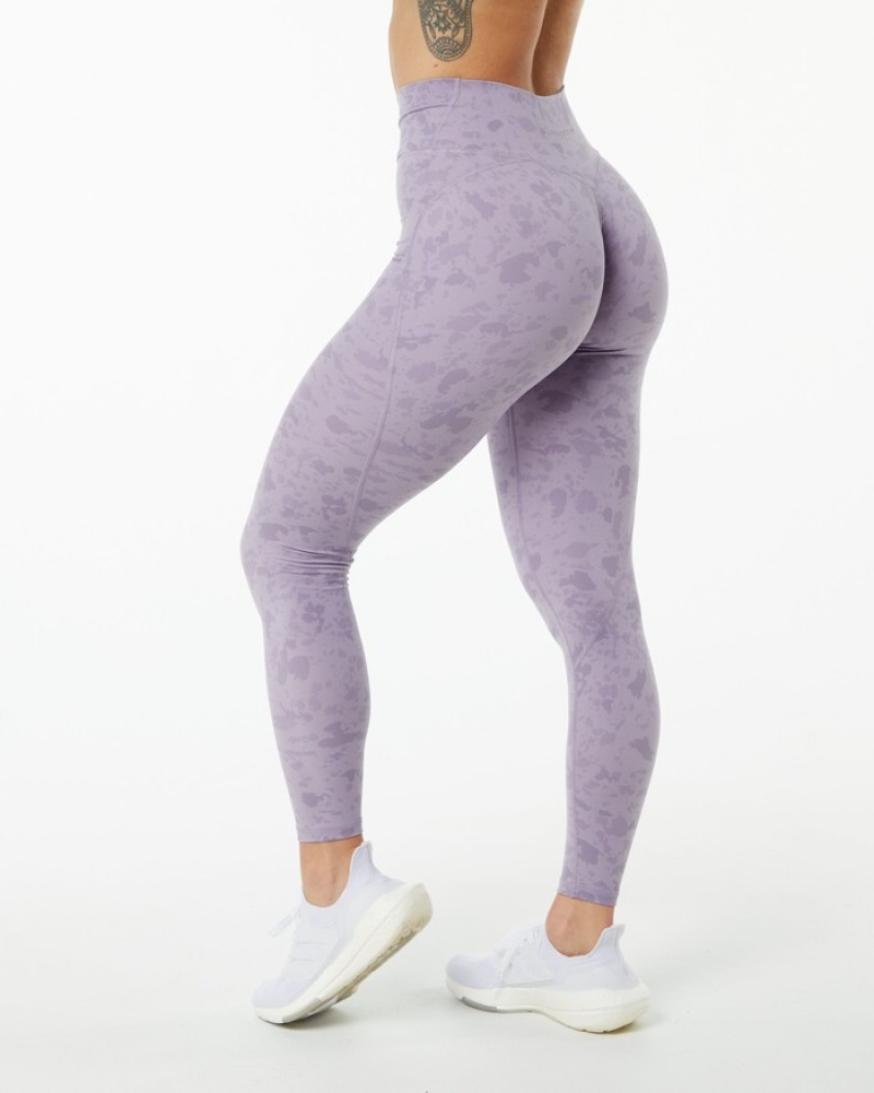 Alphalete Surface Power Donna Leggings Viola | 08PYCMQKF
