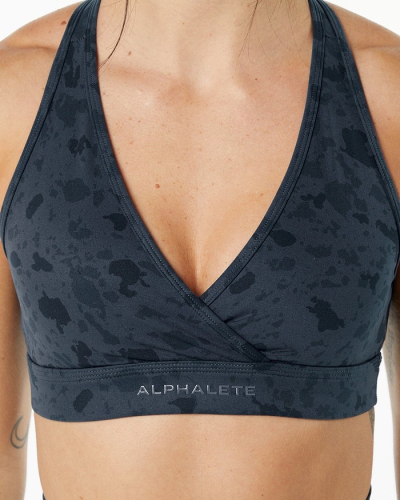 Alphalete Surface Wrap Donna Reggiseni Blu | 90GFQPSEM
