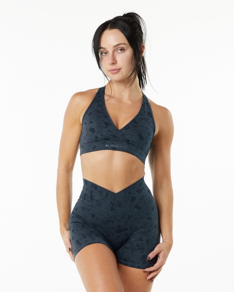 Alphalete Surface Wrap Donna Reggiseni Blu | 90GFQPSEM