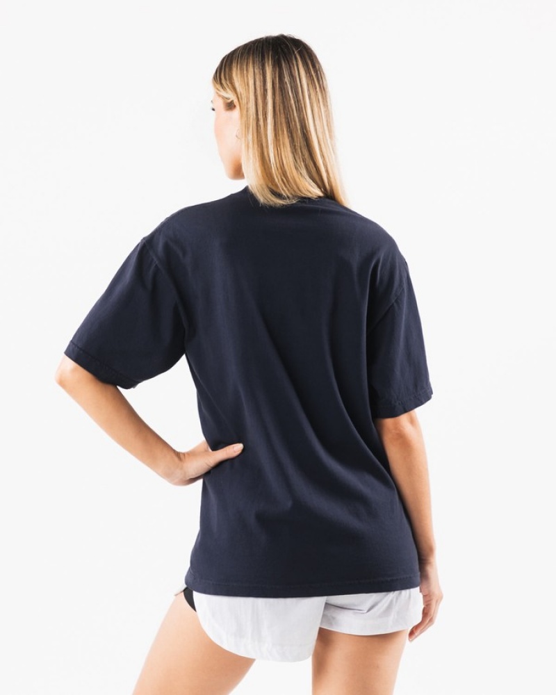 Alphalete Texas Donna Camicie Blu Marino | 64WKVGNFM