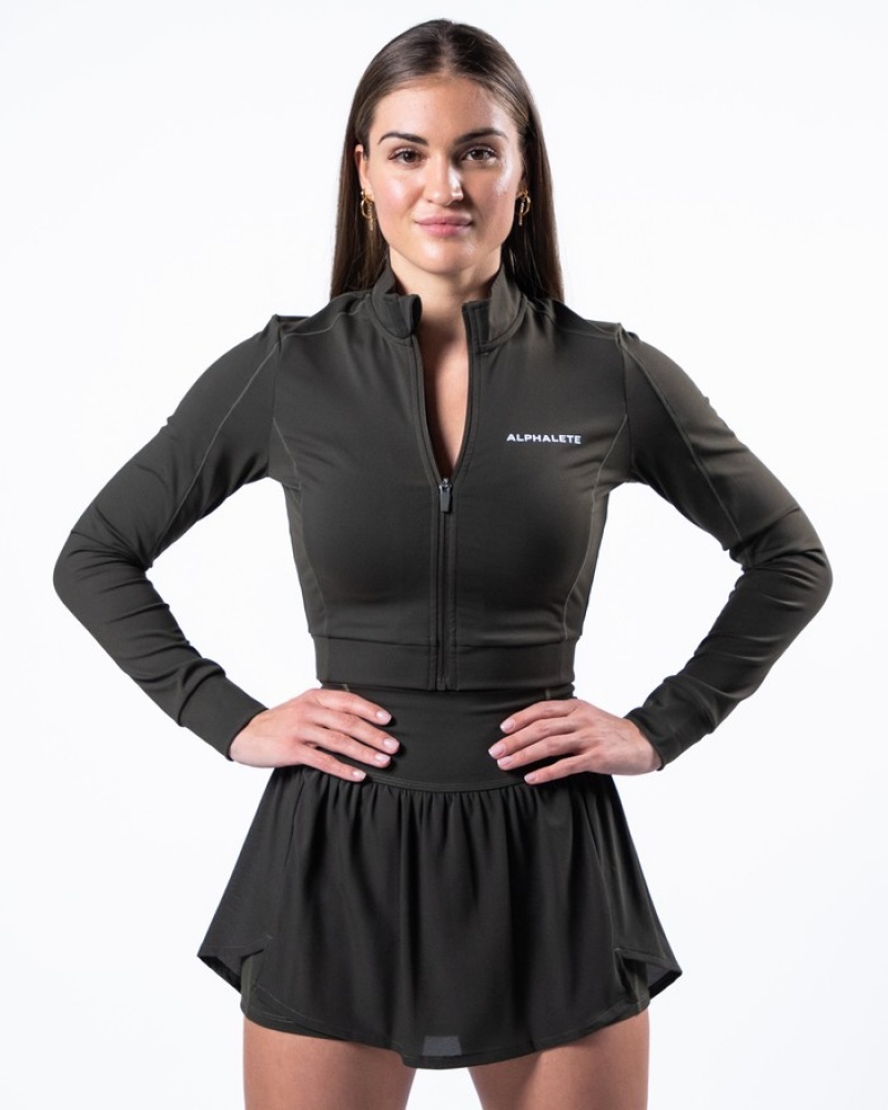 Alphalete Trace Donna Giacche Grigie | 26BHGWLTK