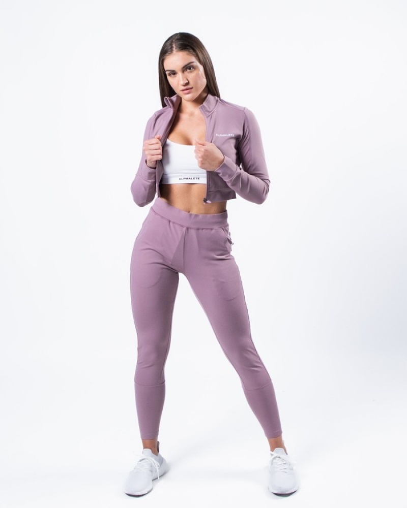 Alphalete Trace Donna Giacche Viola | 54UQVYTOH